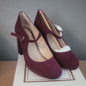 Charter Club Plum Mary Jane Heels
